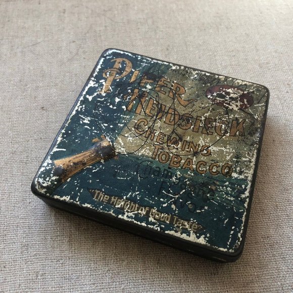 Antique 1910s Piper Heidsieck Chewing Tobacco Tin - Picture 6 of 7